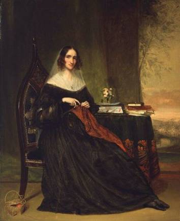 Mrs. Abbott Lawrence nee Katherine Bigelow  ca. 1855  		by Chester Harding 1792-1866  	Museum of Fine Arts Boston  61.240